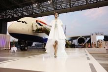 British Airways “Gig on a Wing” event launched with a fashion show by acclaimed British designer Alice Temperley MBE, showing he