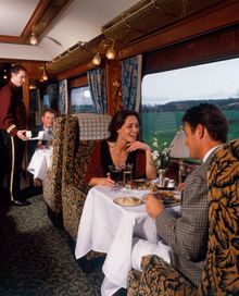 Couple On The Northern Belle From The Luxury Train Club