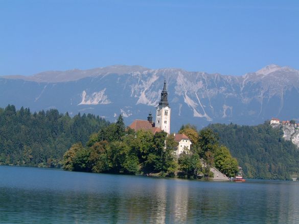 The Chapel Of S.Maria On The Island, Lake Bled.