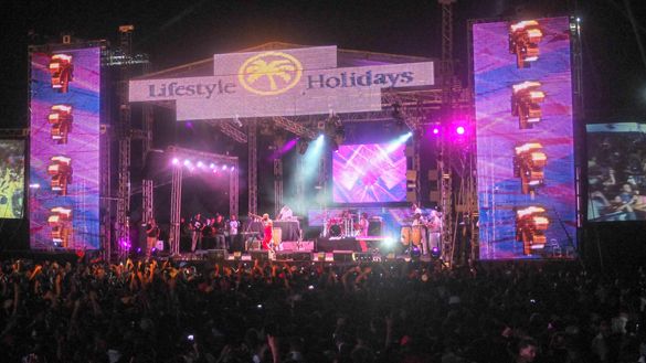 Wyclef Jean performs at Lifetyle Holidays Vacation Club, Dominican Republic.