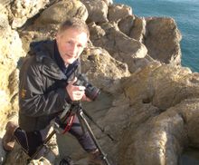 Ben Osborne photographing the Fossil Forest