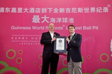 Kerry Hotel Pudong, Shanghai sets the Guinness World Records Largest Ball Pit 