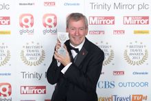 Malcolm Bell, Head of Visit Cornwall, collects the BTA for Best UK Holiday County or Region
