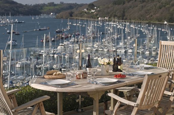 The Tower House, a luxurious coastal bolthole overlooking the River Dart and the charming sailing town of Dartmouth