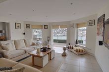 The ground floor living room at The Tower House