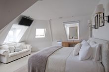 The master bedroom at The Tower House