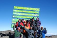 Reaching the summit of Africa's highest peak, Mt Kilimanjaro, was a feat for trekking group, 