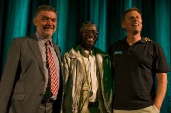 Ireland’s Ambassador to Zambia and Namibia with Sem Shikongo of Namibia Tourism Board and ATTA President Shannon Stowell after t