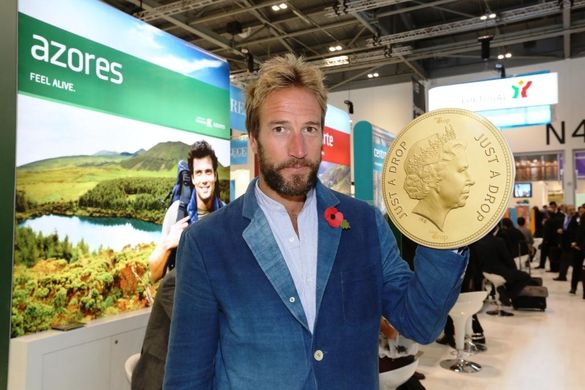 Ben Fogle With Just A Drop £1 Coin 