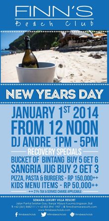 New Year Day at Finn's Beach Club