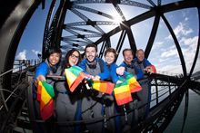 BridgeClimb’s first ever Mardi Gras Disco Climb