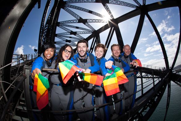 BridgeClimb’s first ever Mardi Gras Disco Climb