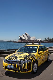 A fleet of 50 Sydney taxis have been completely wrapped in new livery, advertising Disney’s hit musical, The Lion King’s for Syd