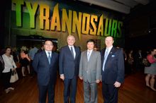The Australian Museum's newest blockbuster exhibition Tyrannosaurs opened last night with Minister George Souris joining (from 