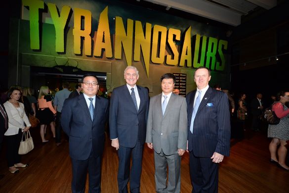 The Australian Museum\'s newest blockbuster exhibition Tyrannosaurs opened last night with Minister George Souris joining (from 