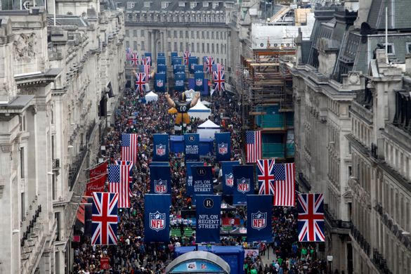 NFL on Regent Street traffic-free event