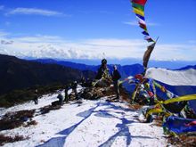Views from a Buddhist Stupa - Bhutan Druk Path Trek