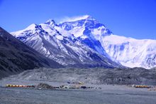 Tibet Base Camp - Mt Everest North Face at 5300metres