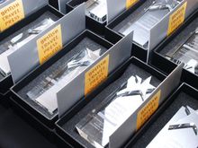 The night's awards wait to be handed out