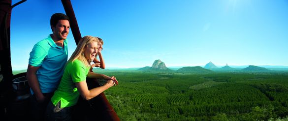 Ballooning over the Sunshine Coast Hinterland