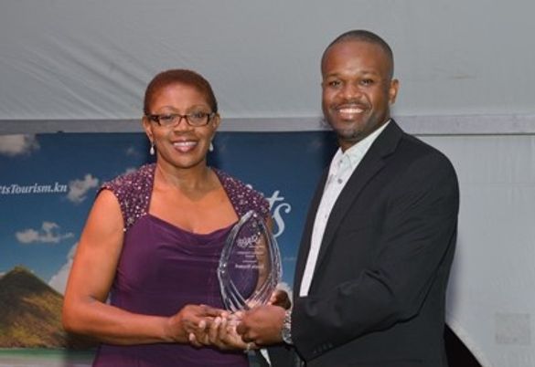 Mrs. Patricia Martin, Permanent Secretary In The Ministry Of Tourism And International Transport, Presented The National Champio