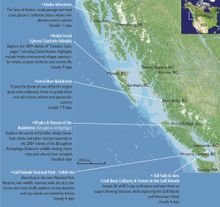 Map of Canada's Inside Passage and Haida Gwaii - trip areas - Maple Leaf Adventures