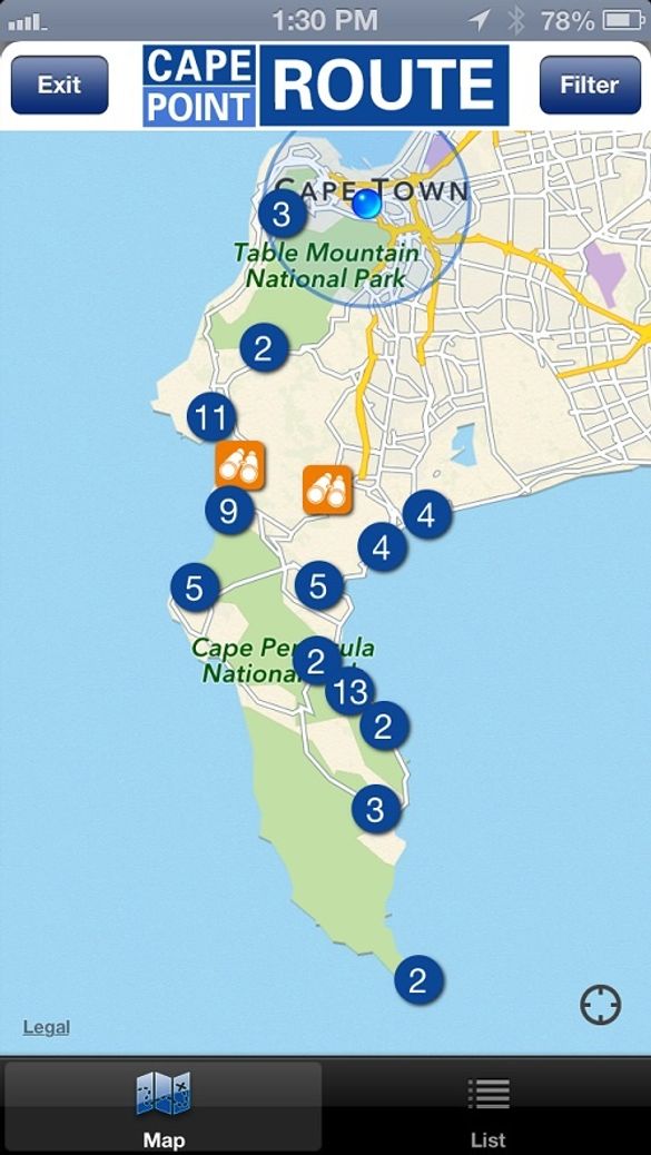 Cape Point Route app