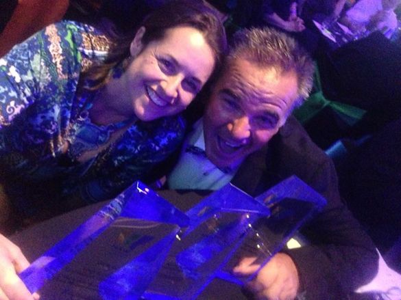 Vicki & Mark Norek - winners are grinners