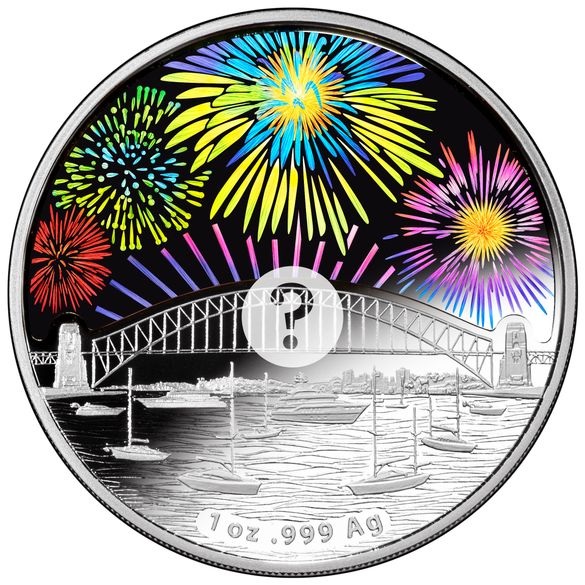 Commemorative coin, front, developed by the Royal Australian Mint