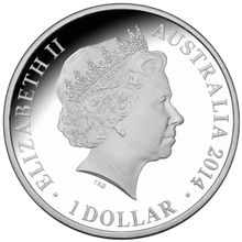 Commemorative coin, back, developed by the Royal Australian Mint