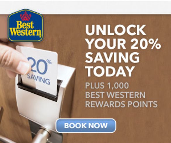 Best Western - Unlock Your 20% Saving Promotion Banner
