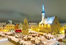 Christmas Market At Tallinn, Estonia