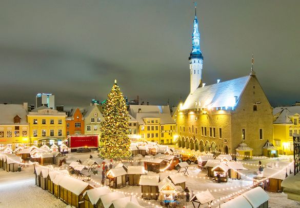 Christmas Market At Tallinn, Estonia