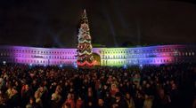 Christmas Market At St. Petersburg, Russia
