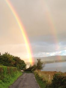Rainbow over Lough Swilly, Northern Ireland