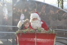 Vyron with Santa outside Snozone 