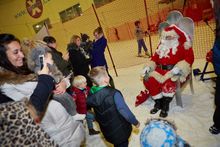 Santa on the snow at Snozone 