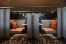 Productivity pods in Business Class lounge