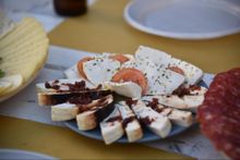 A well-earned appetizer after a good active day in Italy