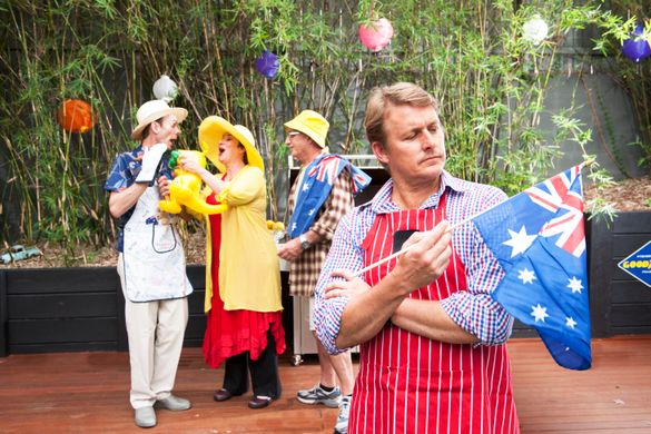 The cast of AUSTRALIA DAY, opening January 25