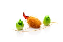 Crispy crab claw stuffed with shrimp moss on Cuisine Cuisine's Spring Dinner Menu