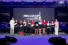 Photo caption: Ruth Boston, Senior Vice President, Marketing and Brand Management and Hong Kong actor Vincent Wong at the Light The Night Run prize-giving ceremony with winning athletes. 