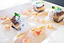 Fine dining cuisine from Chamois Lodge Chef Charlie Marriott