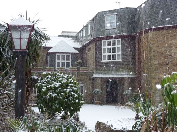 Budock Vean - Snowy Front Entrance