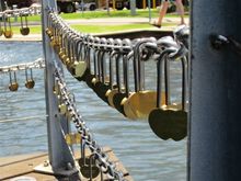 Love Locks at The Bell Tower
