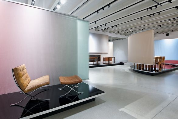 Mies van der Rohe furniture in Bauhaus Museum Weimar