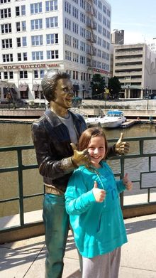 Visiting the Bronze Fonz