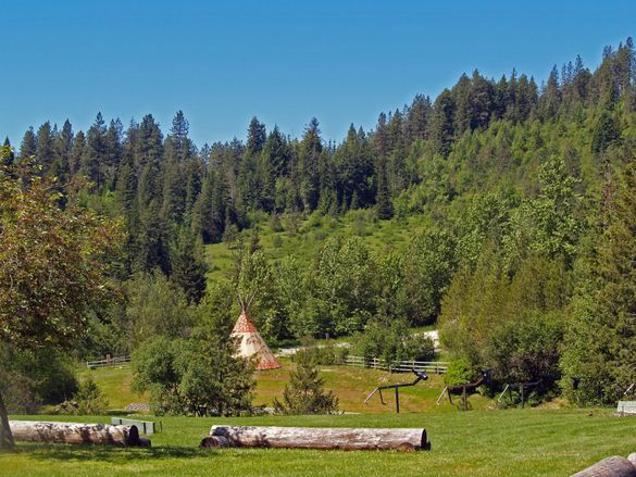 View Of The Teepee (Red Horse Mountain Guest Ranch, Harrison, Idaho)