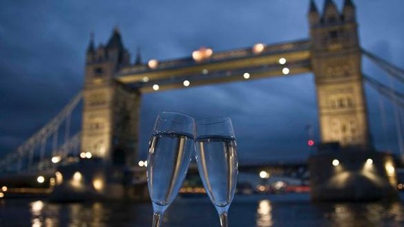 Champagne On The River Thames