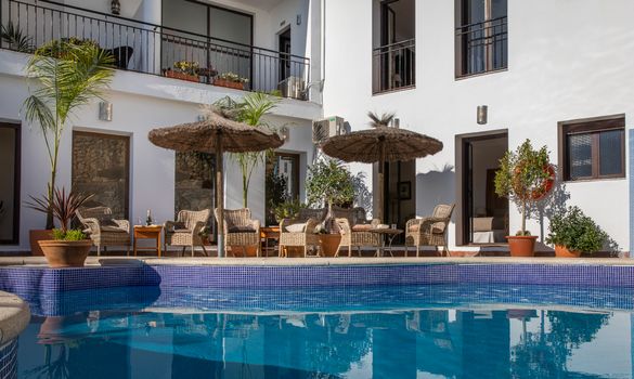 The pool at Las Palmeras del Califa